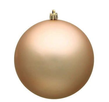 Vickerman UV Cafe Latte Matte Ball Ornament 4"(Bag of 6) - Holiday Ornaments Merchandise