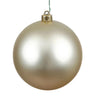 Vickerman UV Champagne Matte Ball Ornament 4" (Bag of 6) - Holiday Ornaments Merchandise