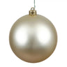 Vickerman 8" Champagne Matte Ball UV Drilled Cap - Merchandise