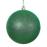 Vickerman Glitter Ball Ornament Green 6"(Bag of 4) - Holiday Ornaments Merchandise
