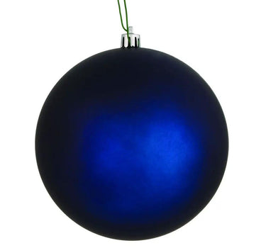 Vickerman UV Midnight Blue Matte Ball 4" (6/Bag) - Holiday Ornaments Merchandise
