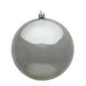 Vickerman Pewter Shiny Ball Ornament 4" (6/Bag) - Holiday Ornaments Merchandise