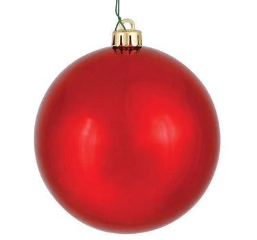 Vickerman UV Shiny Red Ball Ornament (Bag of 12) 2.75" - Holiday Ornaments Merchandise