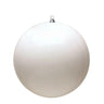 Vickerman UV White Shiny Ball Ornament 4" (Bag of 6) - Holiday Ornaments Merchandise