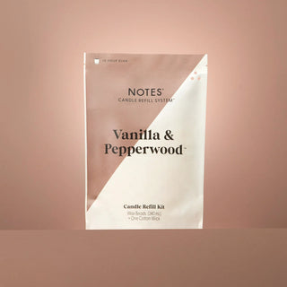 Vanilla & Pepperwood Candle Refill Kit