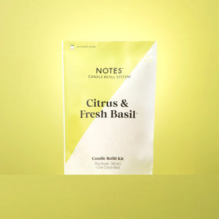 Citrus & Fresh Basil Candle Refill Kit