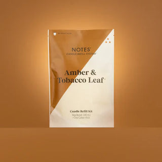 Amber & Tobacco Leaf Candle Refill Kit