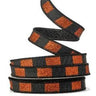 Regency Glitter Orange/Black Stripe Metallic Ribbon 1"X10yd - Velvet Ribbons Ribbon