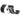 Vickerman Black Artificial Leather Ribbon 2.5" x 10 Yds - Ribbons & Trim Ribbon