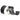 Vickerman Black Artificial Leather Ribbon 2.5" x 10 Yds - Ribbons & Trim Ribbon