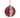 A&B Red/Gold Glass Glitter Ball Ornament 3" - Holiday Ornaments Merchandise