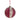 A&B Red/Gold Glass Glitter Ball Ornament 3" - Holiday Ornaments Merchandise