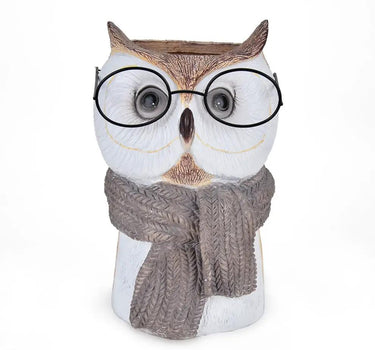 Diamond Star Owl Planter 12" - Planters Merchandise