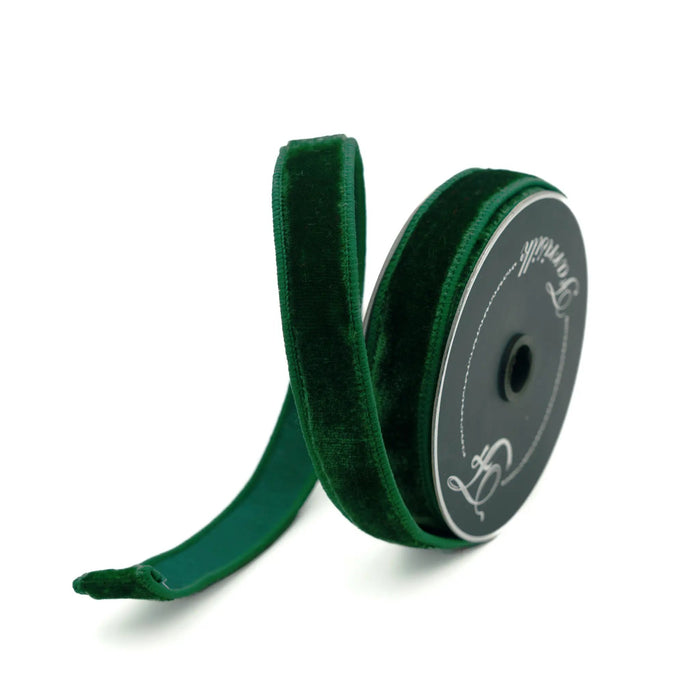 Dark Pine Velvet Ribbon .75" x 10yd
