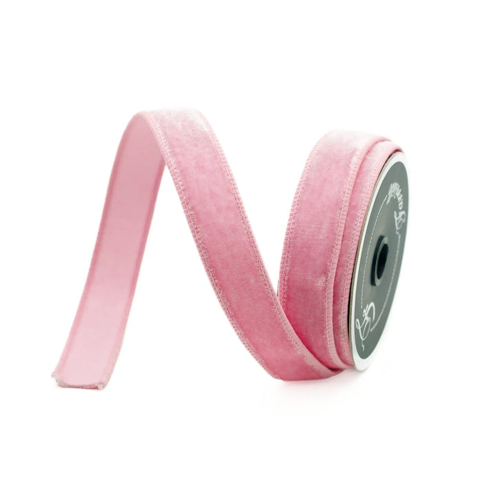Baby Pink Velvet Ribbon .75" x 10yd