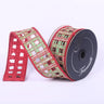 Ribbon, Red/Lime Window Plaid, 2 in x 5 yd, two ribbons on spool, by Farrisilk