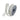 Ribbon: Silver baguette-trim ribbon by Farrisilk, .75 in x 5 yd, metallic beaded trim.