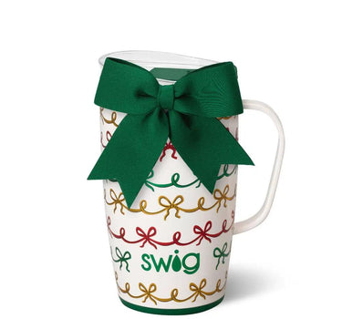 Swig Travel Mug 18oz- Christmas Bows - Drinkware Merchandise
