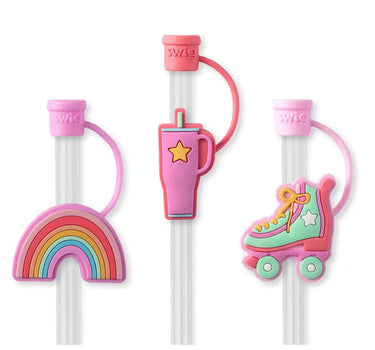 Swig Straw Topper Set- Roller Rink - Drinkware Merchandise