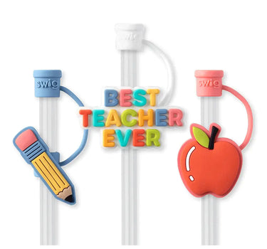 Swig Straw Topper Set- Teacher Life - Drinkware Merchandise