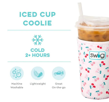 Swig Iced Cup Coolie 22oz- Cherry Pie - Cup Sleeves Merchandise