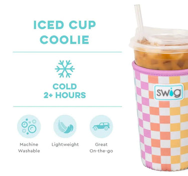 Swig Iced Cup Coolie 22oz- Check Mate - Cup Sleeves Merchandise