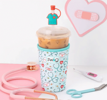 Swig Iced Cup Coolie 22oz- Scrub Life - Cup Sleeves Merchandise