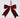 Burgundy velvet bow ornament with hanging loop, holiday merchandise