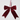 Burgundy velvet bow ornament with hanging loop, holiday merchandise