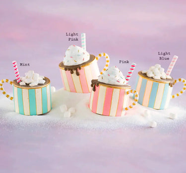 Park Hill Resin Hot Chocolate Ornament 4.5" (4 Asst) - Holiday Ornaments Merchandise