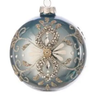Regency Blue/Gold Jewel Glass Ornament (2 Asst) 4-6" - Holiday Ornaments Merchandise