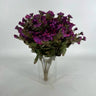 GSC Mum Bush Purple 15.5" - Artificial Flora Hanging Basket & Porch Pots