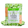 ToGo Spa Knees to Toes cucumber & melon knee-high booties moisturizing mask; green packaging, contains 2 booties.