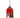 Red iron house ornament by A&B, 3.5x6 in, with hanging string, white door, arched window, and pine tree.