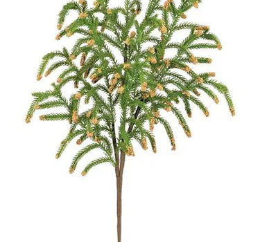 Pine spray with mini berry tips, silk, 29-inch long, Select