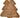 Wood Carved Holiday Tree decoration, brown wood finish with engraved script and star, Special T