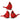 Cardinal figurine set, Raz brand, three red cardinals, 3.25 inches tall