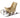Allstate Wood Sleigh Candleholder 4.5H x 7.5"L - Candle Holders Merchandise