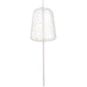 Beaded Gumdrop Pick Clear Silk by Allstate, 20-inch stem