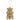 Gold birdcage ornament, Allstate merchandise, 8.5-inch tall with an intricate tiered pagoda design and hanging hook.