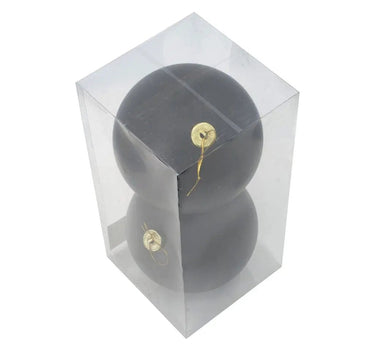 A&B Shatterproof Matte Black Ball Ornament 6" - Holiday Ornaments Merchandise