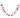 Wool Merry Christmas garland in red, fuzzy letters on string, 48-inch length