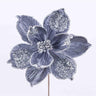 Select Velvet Magnolia Spray Grey/Silver 21" - Artificial Flowering Plants Silk