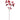 Velvet Eucalyptus Leaf Spray, red silk stem, Allstate, 31 inches