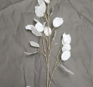 Select Silver Dollar Spray Cream 42" - Artificial Non-Flowering Plants Silk
