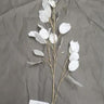 Select Silver Dollar Spray Cream 42" - Artificial Non-Flowering Plants Silk