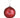 Glass ball ornament by Allstate, red with Merry Christmas script, 6-inch