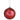 Glass ball ornament by Allstate, red with Merry Christmas script, 6-inch