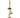 Bell ornament set (x3), antique gold finish, rope-hung Allstate merchandise