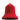 Bell ornament, red flocked plastic with embossed scroll pattern, Allstate brand, large 7.5 in
